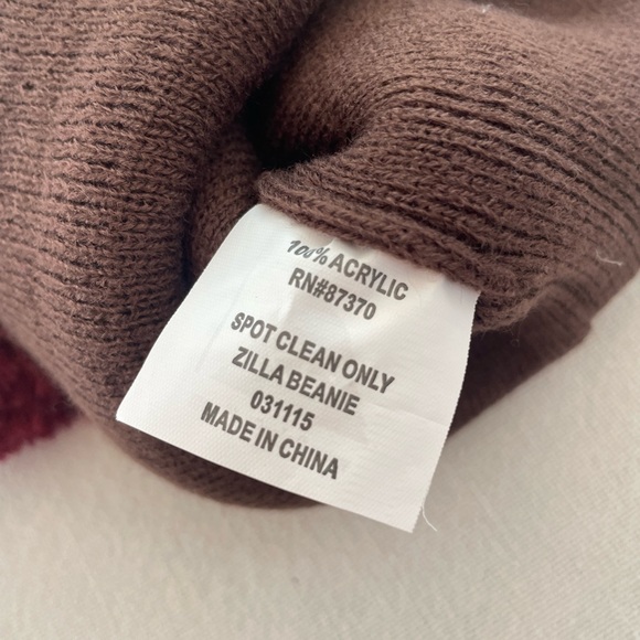 Poler Stuff Orange & Brown Camp Vibes Zilla Beanie - Picture 8 of 9